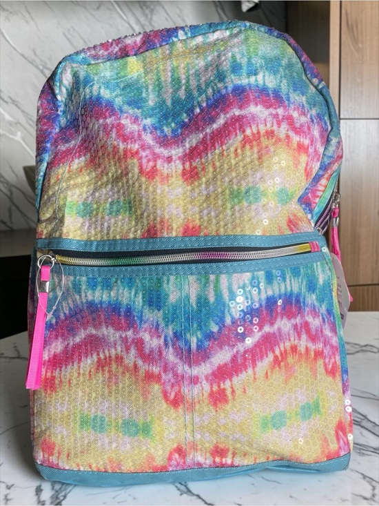 wonder nation Handbags - Wonder Nation Rainbow Sequin Tie-Dye Backpack with Pink Accents New With Tags